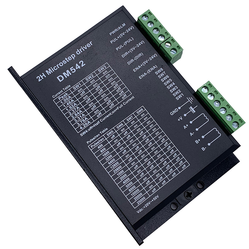 原廠定制開(kāi)發(fā)方案銷售DM542數(shù)字兩相步進(jìn)驅(qū)動(dòng)器提供套件燒錄程序芯片